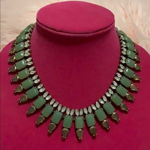 J.Crew Jade Crystal Collar Necklace